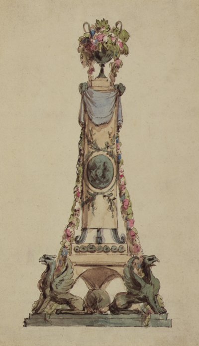 Entwurf für ein neoklassizistisches Mittelstück, ca. 1800 von French School